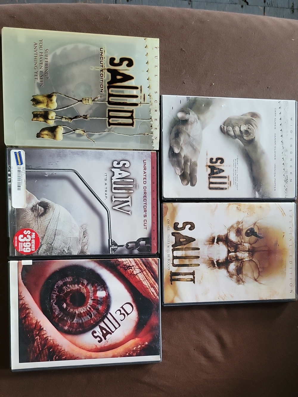 SAW Movie DVD Collection - Multiple Titles
